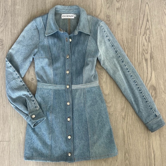 EB Denim Reconstructed Denim Dresss - Picture 2 of 4